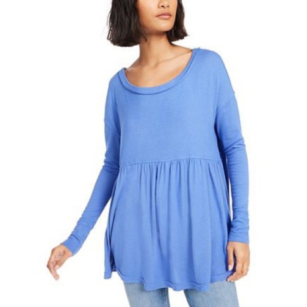 Free People- NWT Forever Your Girl Babydoll Tee (XS)
